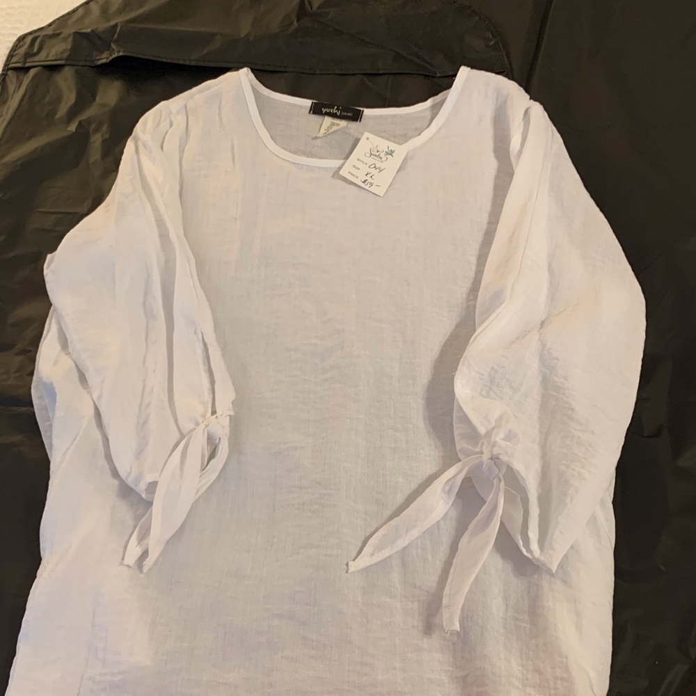 COPY - Yushi white cotton pullover top